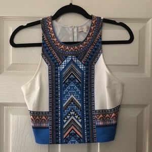 Tribal crop top